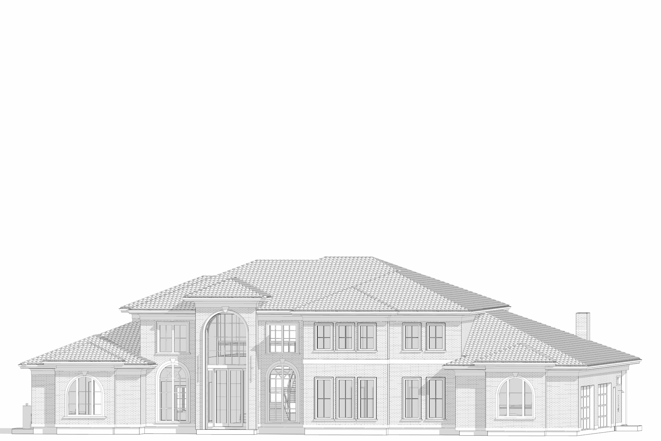 Modern luxury residential house design with elegant architecture and spacious layout.
